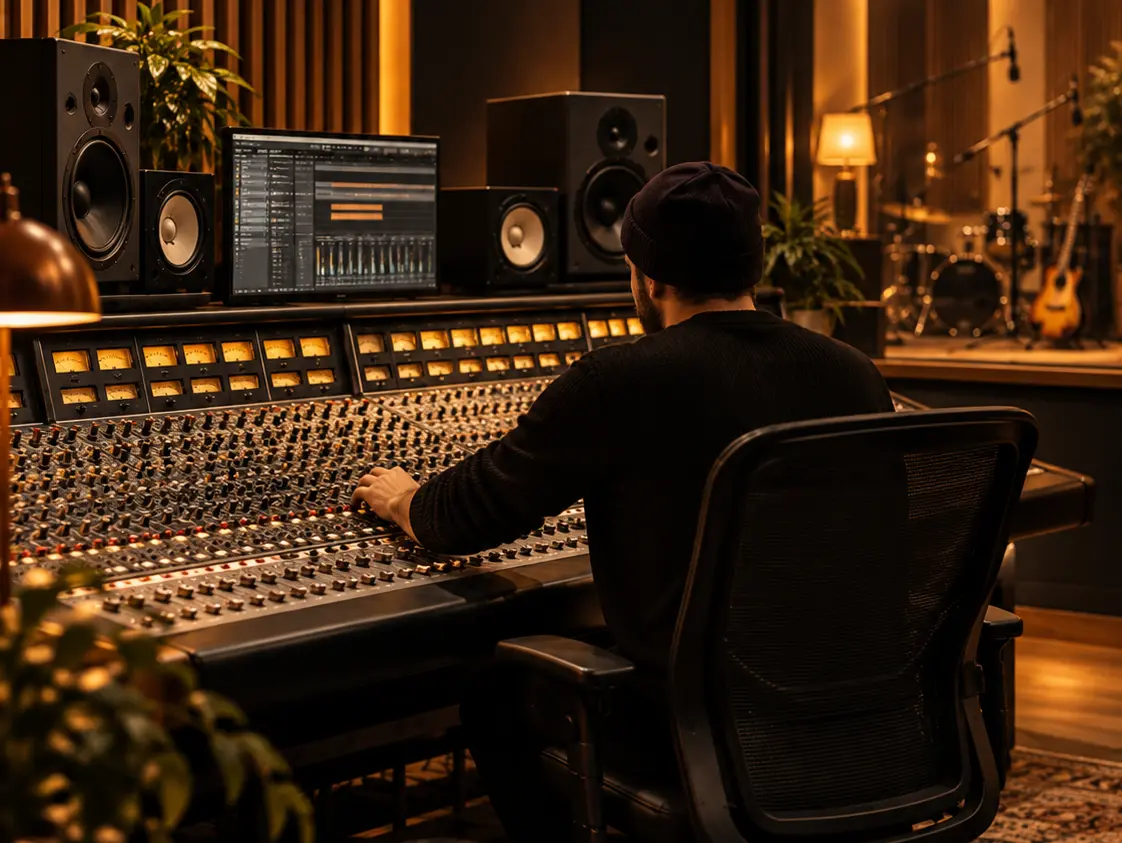 Production musicale à la console